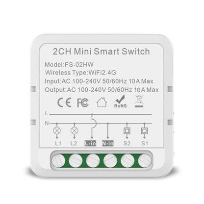 Smart Switch Voice Timer Switch For Amazon Alexa / Google Assistant, FS-02W 1CH WiFi 16A, FS-02W 1CH WiFi+Bluetooth 16A, FS-02HW 2CH WiFi+Bluetooth 16A, FS-02HW 2CH WiFi+Bluetooth 10A, FS-03W5 3CH WiFi+Bluetooth 10A, FS-04W5 4CH WiFi+Bluetooth 5A      ...