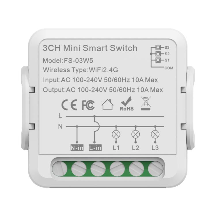 Smart Switch Voice Timer Switch For Amazon Alexa / Google Assistant, FS-02W 1CH WiFi 16A, FS-02W 1CH WiFi+Bluetooth 16A, FS-02HW 2CH WiFi+Bluetooth 16A, FS-02HW 2CH WiFi+Bluetooth 10A, FS-03W5 3CH WiFi+Bluetooth 10A, FS-04W5 4CH WiFi+Bluetooth 5A      ...