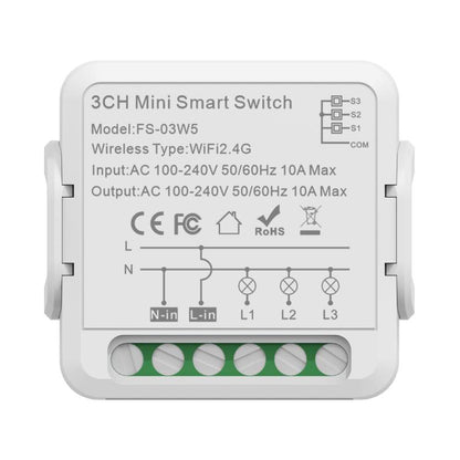 Smart Switch Voice Timer Switch For Amazon Alexa / Google Assistant, FS-02W 1CH WiFi 16A, FS-02W 1CH WiFi+Bluetooth 16A, FS-02HW 2CH WiFi+Bluetooth 16A, FS-02HW 2CH WiFi+Bluetooth 10A, FS-03W5 3CH WiFi+Bluetooth 10A, FS-04W5 4CH WiFi+Bluetooth 5A      ...
