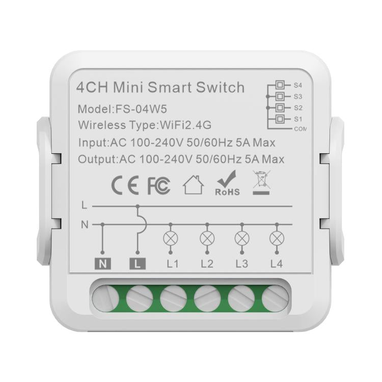 Smart Switch Voice Timer Switch For Amazon Alexa / Google Assistant, FS-02W 1CH WiFi 16A, FS-02W 1CH WiFi+Bluetooth 16A, FS-02HW 2CH WiFi+Bluetooth 16A, FS-02HW 2CH WiFi+Bluetooth 10A, FS-03W5 3CH WiFi+Bluetooth 10A, FS-04W5 4CH WiFi+Bluetooth 5A      ...