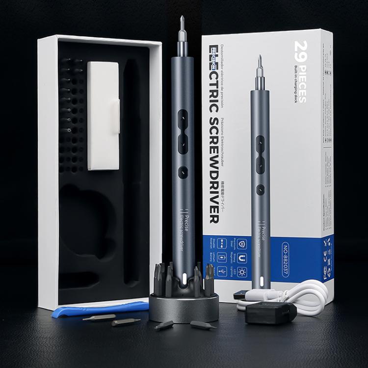 Electric Screwdriver Set With USB Multi-function Mini Charging Station, 29 in 1
