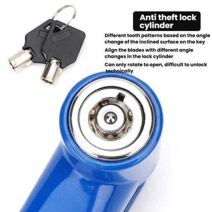 Antivol de disque de frein de vélo, portable, avec câble de rappel pour moto, accessoires de verrouillage, rouge, noir, bleu