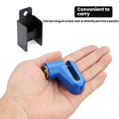 Antivol de disque de frein de vélo, portable, avec câble de rappel pour moto, accessoires de verrouillage, rouge, noir, bleu