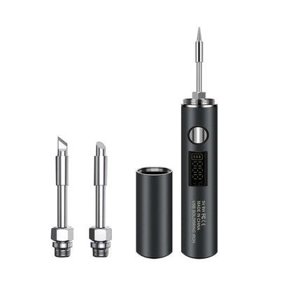 Mini USB Portable Wireless Digital Display Soldering Iron, Small 850 mAh, Small 850 mAh + Blade + Horseshoe Head, Large 1400 mAh, Large 1400 mAh + Blade + Horseshoe Head