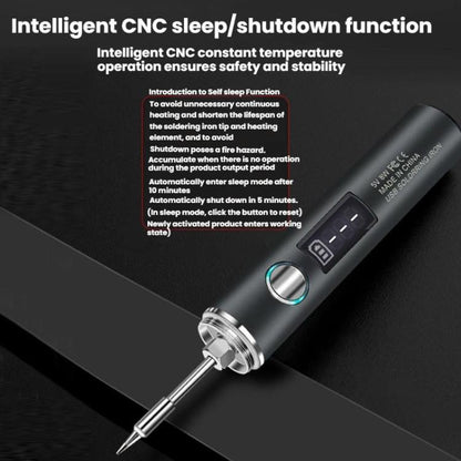 Mini USB Portable Wireless Digital Display Soldering Iron, Small 850 mAh, Small 850 mAh + Blade + Horseshoe Head, Large 1400 mAh, Large 1400 mAh + Blade + Horseshoe Head