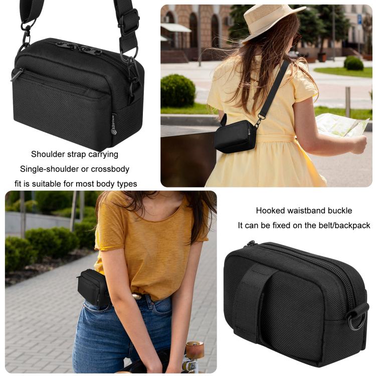 For Fuji X100VI/Canon PowerShot SX740 HS/Ricoh GR Il Digital Camera Storage Shoulder Strap Bag