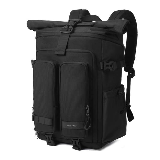 Tigernu Sac à dos de voyage unisexe imperméable avec conception Roll-Top extensible et compartiment pour ordinateur portable et tablette de 15,6 pouces