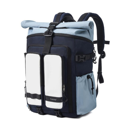 Tigernu Sac à dos de voyage unisexe imperméable avec conception Roll-Top extensible et compartiment pour ordinateur portable et tablette de 15,6 pouces