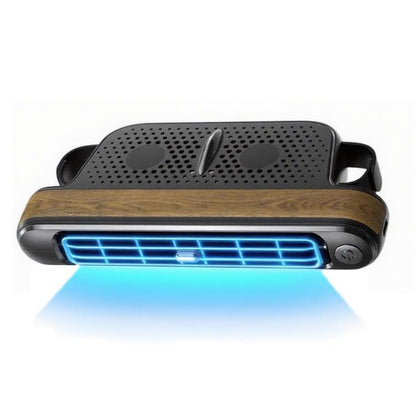 Car Rear Seat USB Plug-in Dual Turbine Silent Bladeless Electric Fan