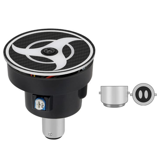 Luces traseras LED giratorias para motocicleta, luces de coche modificadas, molino de viento, engranaje, flor de Bauhinia, torbellino, millón de flores, brújula