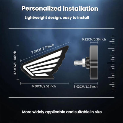 1pairs Motorcycle High-Brightness Winged Eagle Eye Lights Modified Headlights