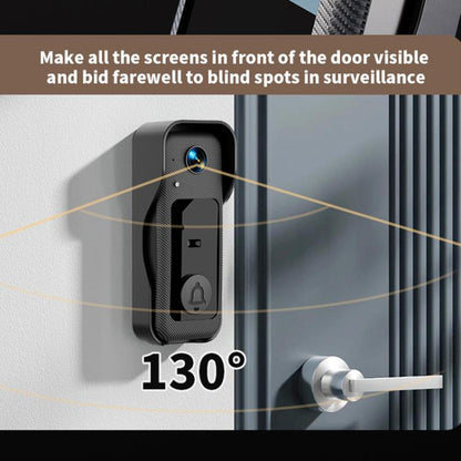 X6 Home Intelligent Infrared Night Vision Wireless Video Doorbell With 4.3-Inch Display, Black+64G, X6