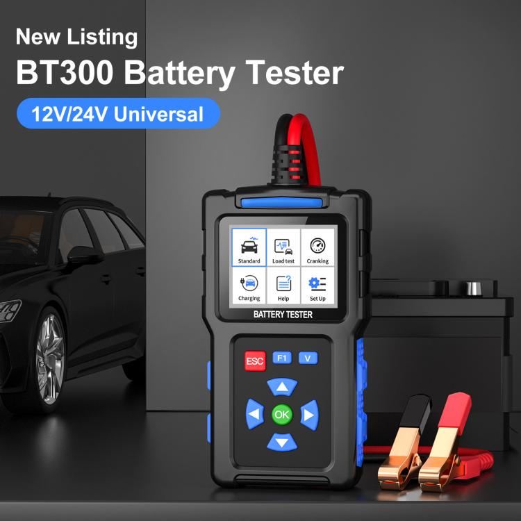 12/24V Multi-Function Car Battery Fault Diagnosis Tester, BT300