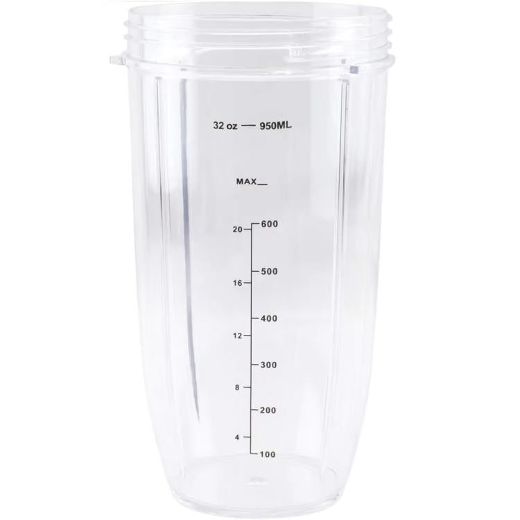 For Nutribullet 900w 600w Blender Blending Bottle Replacement Cups, 18oz, 24oz, 32oz, 32oz With Scale