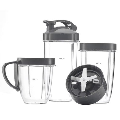 For Nutribullet 900w 600w Blender Blending Bottle Replacement Cups, 18oz, 24oz, 32oz, 32oz With Scale