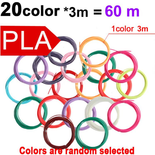 PLA 3D Printer Filament 1.75mm Multicolor Filament Bundle for 3D Pen & Crafting, 36m 12 Colors x 3m, 60m 20 Colors x 3m, 90m 30 Colors x 3m, 50m 10 Colors x 5m, 75m 15 Colors x 5m, 100m 20 Colors x 5m, 150m 30 Colors x 5m, 100m 10 Colors x 10m         ...