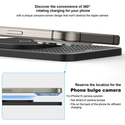 Car Magnetic Avoid Camera Wireless Charging Anti-slip Pad, USB Interface 1m, TYPE-C Interface 1m, USB Interface 0.3m, TYPE-C interface 0.3m