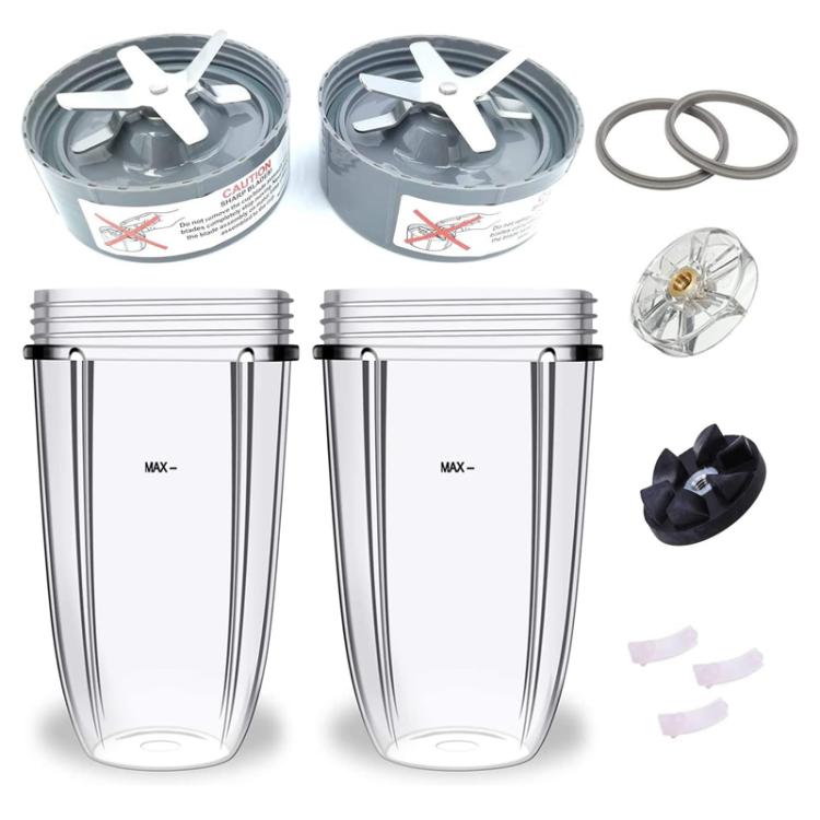 For Nutribullet 600W 900W Replacement Parts Blender Blade Base, Drive Socket, Seals, 8 In 1, 11 In 1 Kit 24 oz Cup