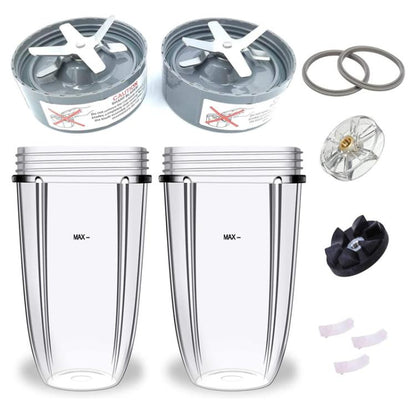 For Nutribullet 600W 900W Replacement Parts Blender Blade Base, Drive Socket, Seals, 8 In 1, 11 In 1 Kit 24 oz Cup