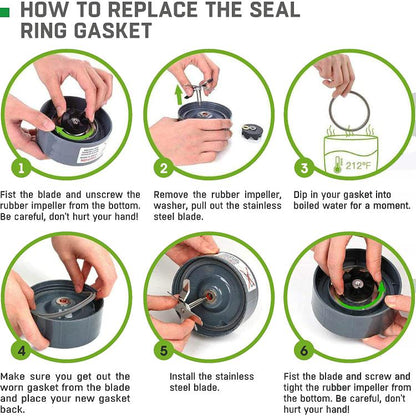For Nutribullet 900W 600W Blender 5pcs /Pack Gasket Silicone O-Ring Seals, O-Ring Seals