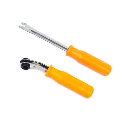 2 Outils de déverrouillage de réglage automatique du jeu + Clé à cliquet carrée 5/16 pouces pour système de freinage pneumatique