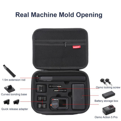 Carrying Case For DJI Action 5 Pro /Action 4 / Action 3 All-in-One Kit Durable Shoulder & Hand Carry Bag