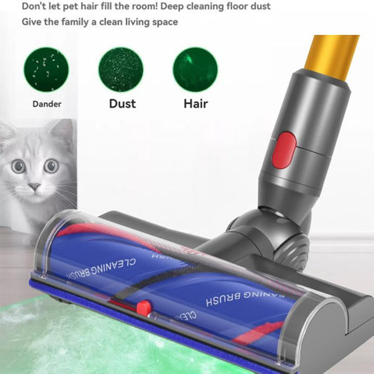 For Dyson V7/V8/V10/V11/V15 High Torque Direct-Drive Cleaner Head with Green Laser Dust Detection, Anti-Tangle