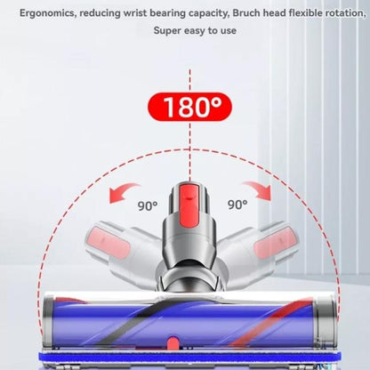 For Dyson V7/V8/V10/V11/V15 High Torque Direct-Drive Cleaner Head with Green Laser Dust Detection, Anti-Tangle