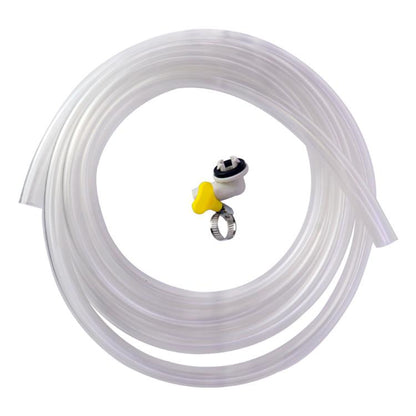 15mm Air Conditioner Drip Nozzle Kit Universal 3m Drain Hose with Elbow Adapter & Clamp for 15mm Outdoor Unit Drain Ports