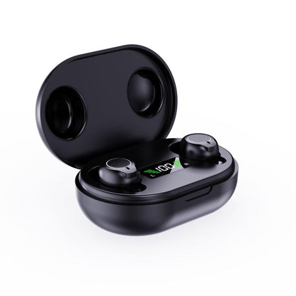 Wireless Invisible Hearing Aid With Digital Display Charging Case & Touch Control, Red Blue+White Case, Red Blue+Black Case, Skin Color+Black Case, Skin Color +White Case, Black+Black, White+White, White+Black Case