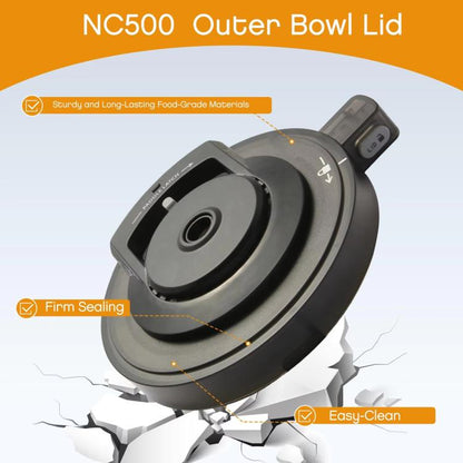 Replacement Outer Bowl Lid For Ninja NC500 Series Ice Cream Maker NC501/NC501H/NC501HBL