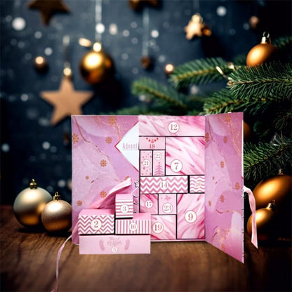 Christmas Advent Calendar Blind Box 24 Empty DIY Gift Boxes Countdown Surprise For Kids & Adults