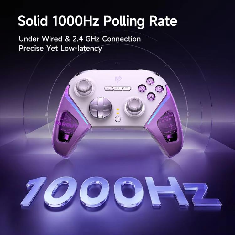Manette de jeu sans fil EasySMX D10 avec gâchettes bimodes et joysticks à effet Hall TMR, station de chargement pour PC/Switch/Téléphone/Steam