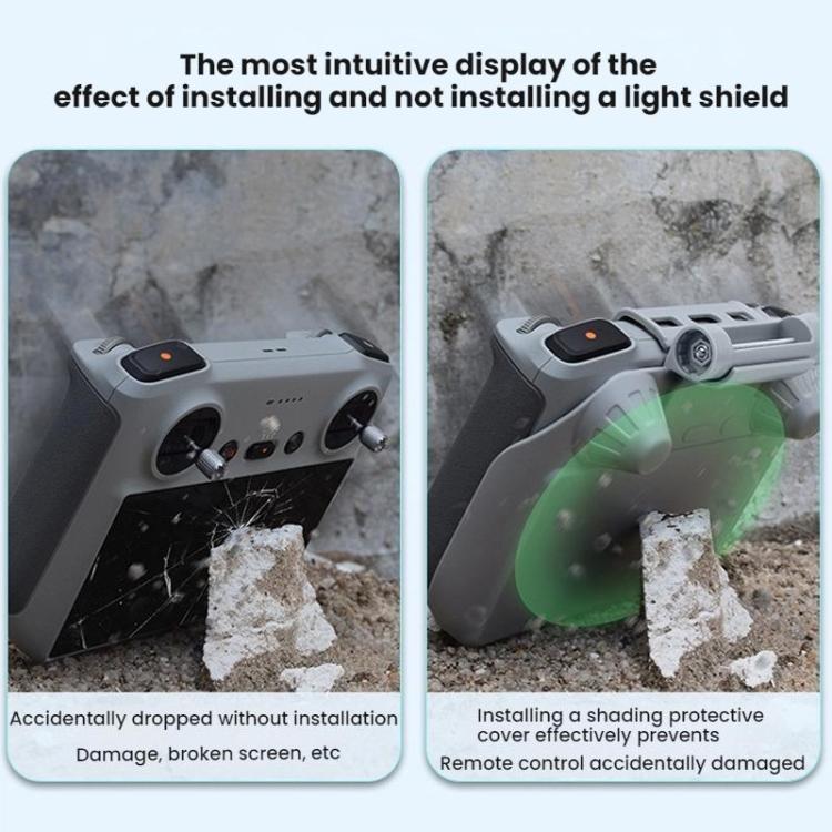 For DJI Mavic Air 2/Mavic 3 Pro BRDRC Remote Control Hood + Hanging Belt