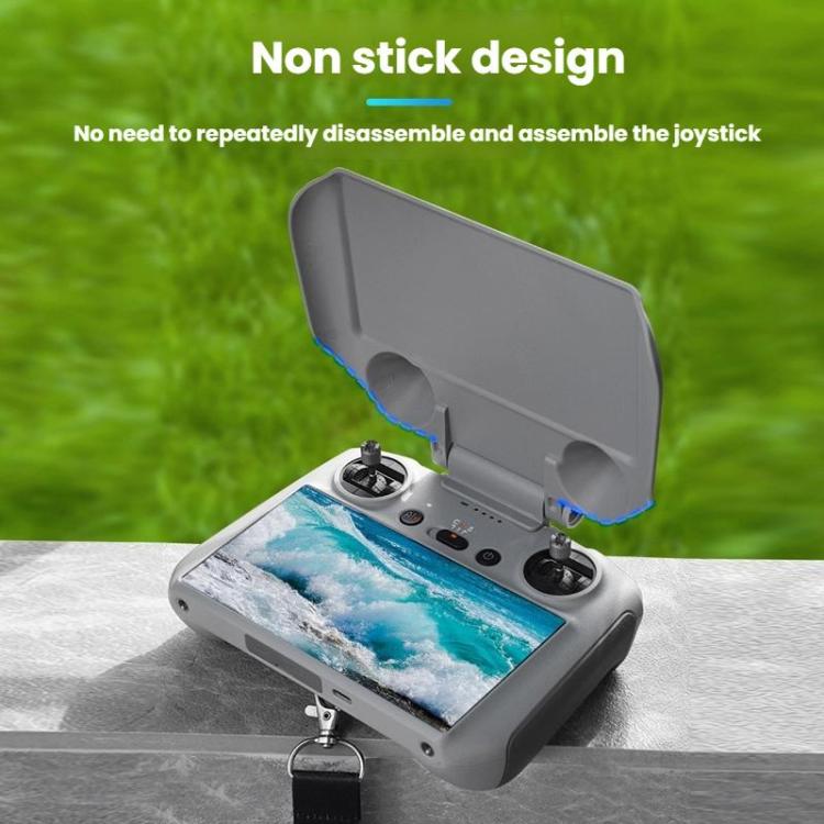 For DJI Mavic Air 2/Mavic 3 Pro BRDRC Remote Control Hood + Hanging Belt