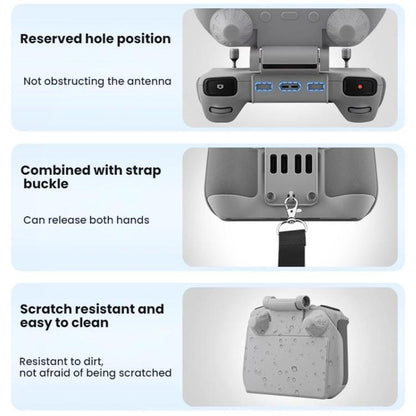 For DJI Mavic Air 2/Mavic 3 Pro BRDRC Remote Control Hood + Hanging Belt