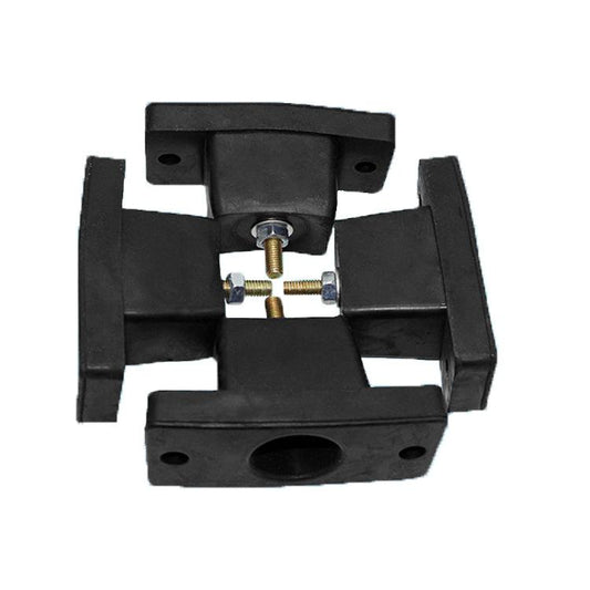 Paquete de 4 soportes de montaje de CA antivibración de goma con almohadillas amortiguadoras para unidades de aire acondicionado de exterior.