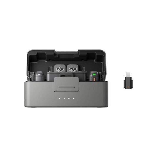 Original DJI Mic 3 (2 TX + 1 RX + Charging Case) + Mobile Phone Adapter (8 Pin)