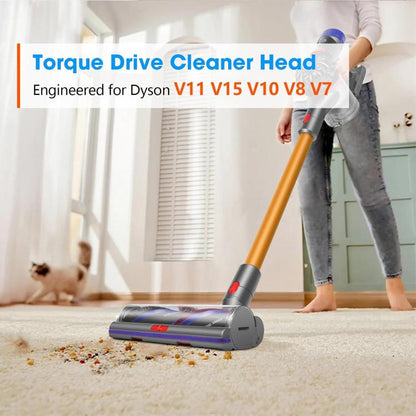 Brosse à couple élevé 100W pour aspirateur Dyson V7/V8/V10/V11/V15, puissance d'aspiration réglable, brosse à couple élevé 100W