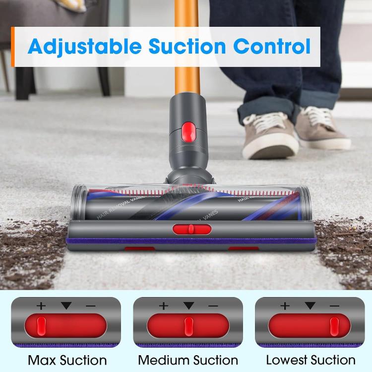 Brosse à couple élevé 100W pour aspirateur Dyson V7/V8/V10/V11/V15, puissance d'aspiration réglable, brosse à couple élevé 100W