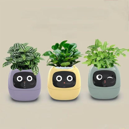 Intelligenter Pflanzentopf mit Multisensoren, WLAN-Pflanzenmonitor mit 2-Zoll-Bildschirm, kompatibel mit dem Mi/Tuya Home Ökosystem