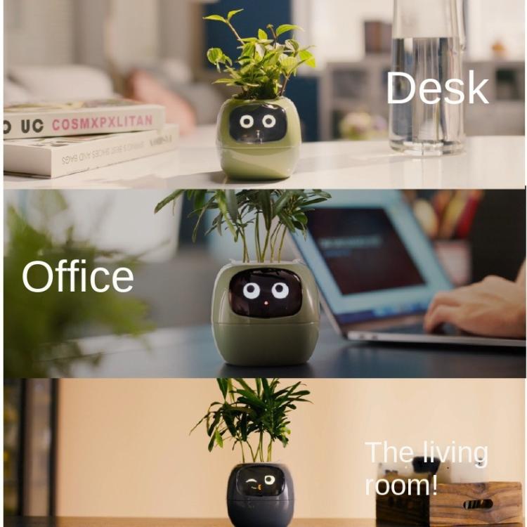 Intelligenter Pflanzentopf mit Multisensoren, WLAN-Pflanzenmonitor mit 2-Zoll-Bildschirm, kompatibel mit dem Mi/Tuya Home Ökosystem