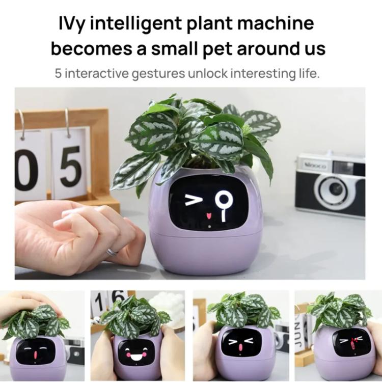Intelligenter Pflanzentopf mit Multisensoren, WLAN-Pflanzenmonitor mit 2-Zoll-Bildschirm, kompatibel mit dem Mi/Tuya Home Ökosystem