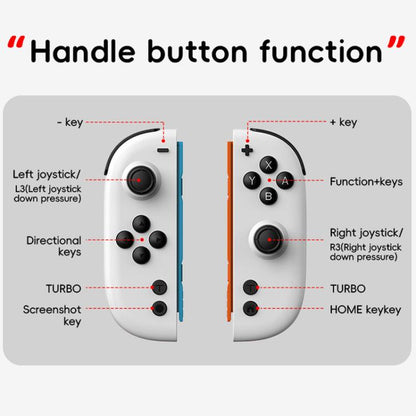 For Nintendo Switch JOY-05 Split Controllers TMR Hall Effect Joysticks, 6-Axis Motion & RGB Lighting