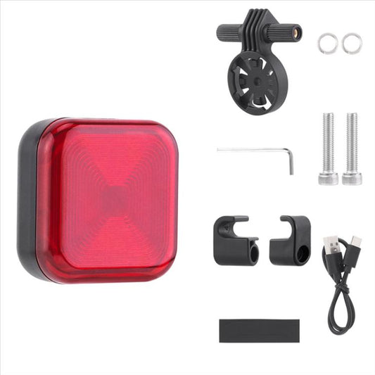 Bicycle Charging Taillights Smart Brake Sensing Taillights Night Riding Waterproof Warning Lights, Seat Cushion, Seat Post