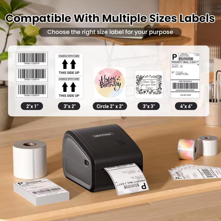 Phomemo D550-BT Thermal Shipping Label Printer Bluetooth/USB Wireless Barcode Printer, D550-BT