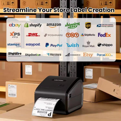Phomemo D550-BT Thermal Shipping Label Printer Bluetooth/USB Wireless Barcode Printer, D550-BT