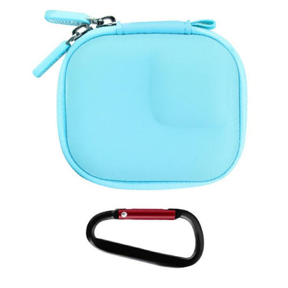 Flymile PU Mini Camera Case with Carabiner For Caged DJI Action 3/4/5 Pro/Insta360 Ace Pro 2/1/GoPro