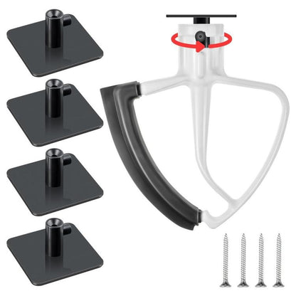 Universal Stand Mixer Attachments Holders Storage Hook Accessory Organizer, 4pcs, 4pcs White