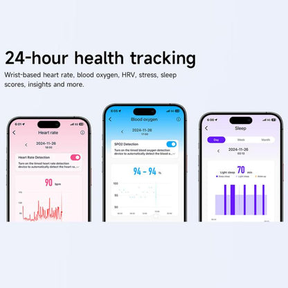 Dual PD Real-Time Heart Rate Blood Oxygen Real-Time Sleep Exercise Health Bracelet